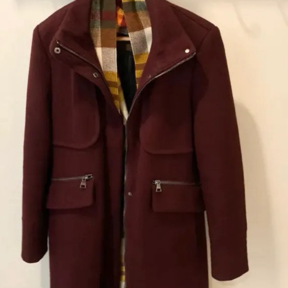 Karl Lagerfeld Wool Coat - Picture 2 of 6